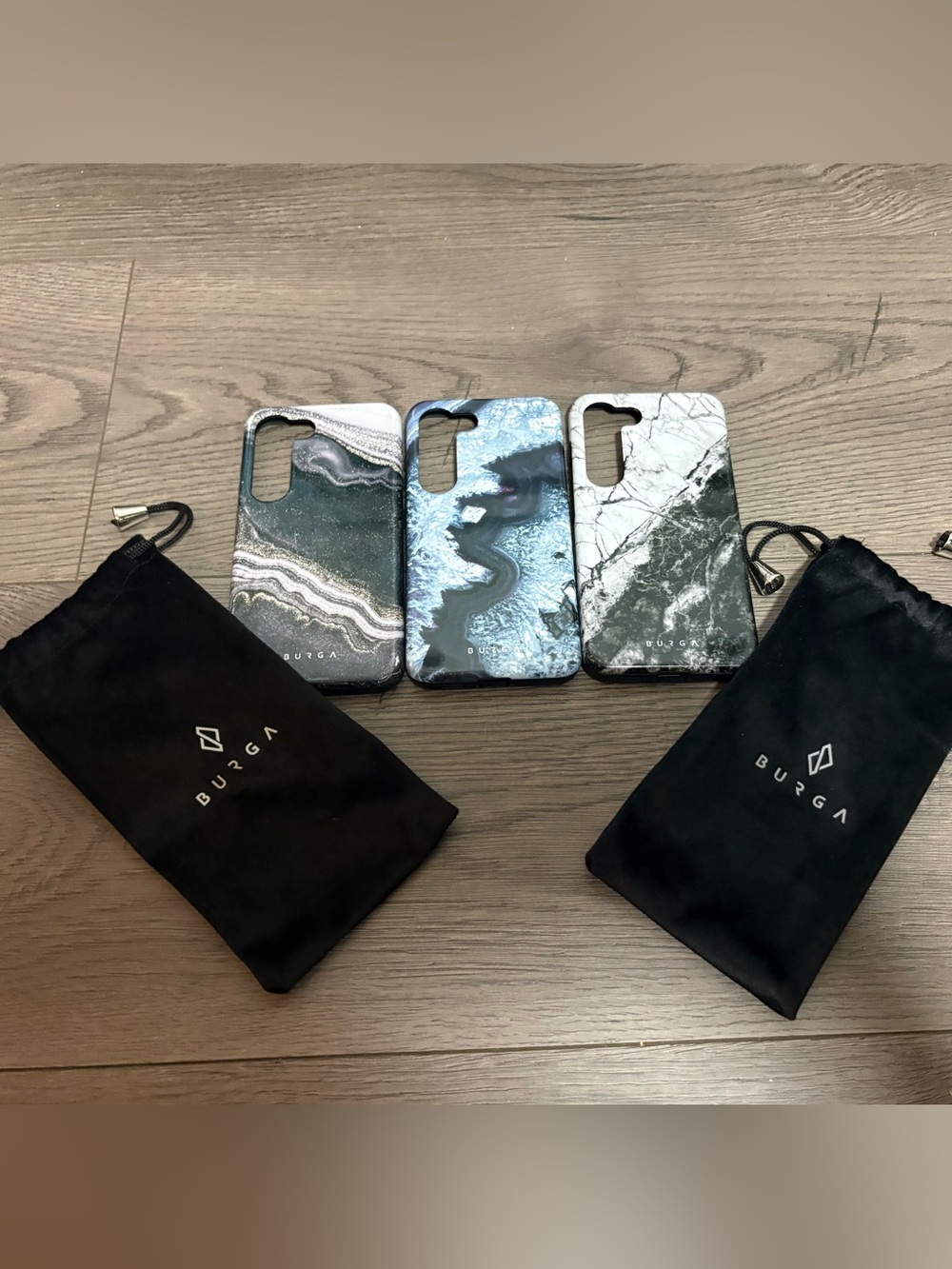 Lot Of 3 Burga Luxury Phone Cases Marble Print Android Galaxy S23 Stylish